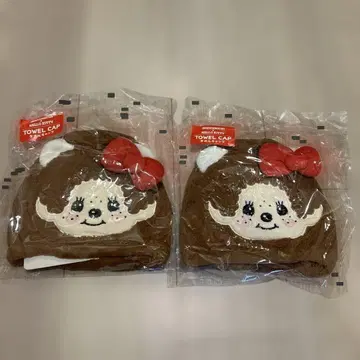 몽치치 캐릭터 타월 캡 2세트