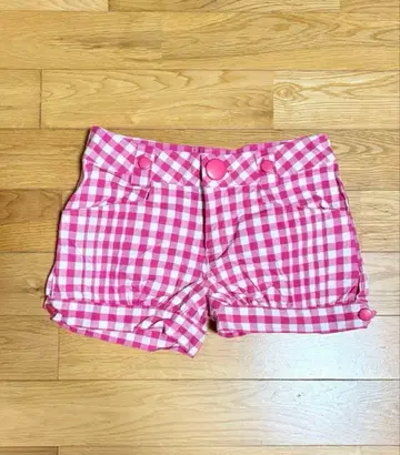 TRALALA (트랄라) 핑크 체크 숏팬츠