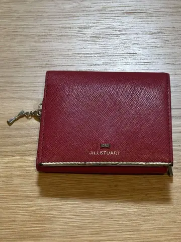 JILL STUART 이단 접이식 지갑 레드