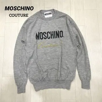 이탈리아제 MOSCHINO 모스키노 쿠튀르 니트 스웨터 그레이