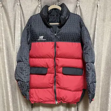 y091101 뉴발란스 다운 자켓 레드 블랙 L