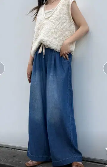 스타일업 부드러운 와이드 이지 팬츠 XS