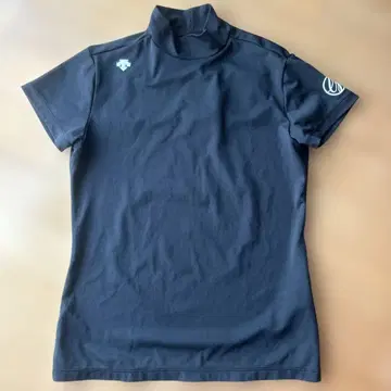DESCENTE 여성용 골프 셔츠 블랙