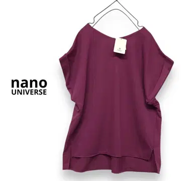 nano UNIVERSE 소매 턱 컷 풀오버 프렌치 슬리브