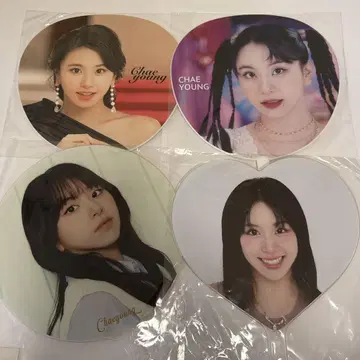 TWICE 채영 부채 4개 세트