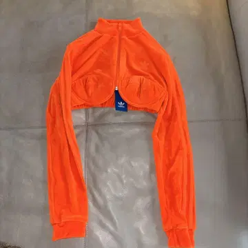adidas 오렌지 크롭 자켓