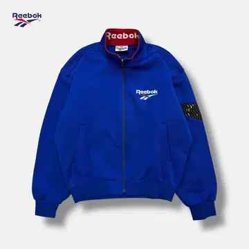 90s Reebok 트랙 재킷 빈티지 블루 O