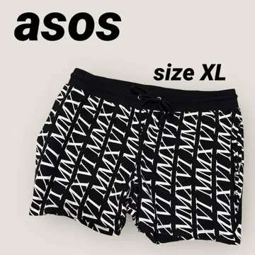 선착순 asos 올 패턴 로고 프린트 숏팬츠