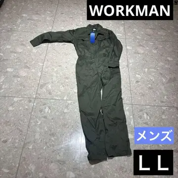 워크맨 WM 면 허리 늘어나는 츠나기 카키 어스 그린 LL 작업