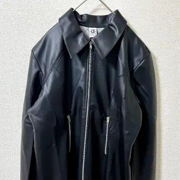 롱 가죽 코트 라이더스 블랙 자켓