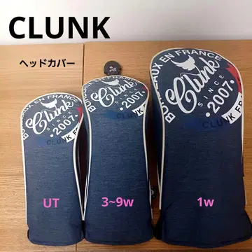 Clunk 골프헤드커버 네이비 드라이버 우드 유틸리티용