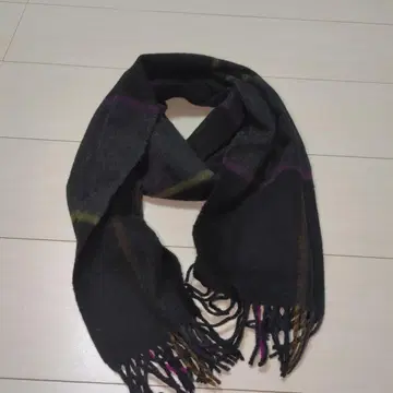 BROOKS BROTHERS 울 머플러 체크 무늬