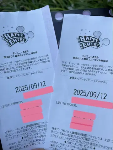 디즈니랜드 9월 12일 해피 응모
