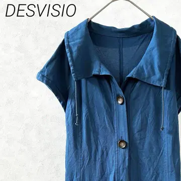DESVISIO 롱 가디건 카라 부착 포켓 부착 심플 빅