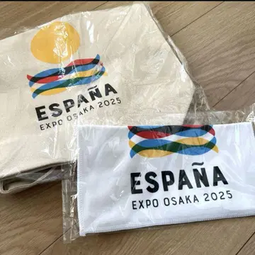 간사이 만박 회장 한정판 스페인 파빌리온 한정판 토트백 손수건