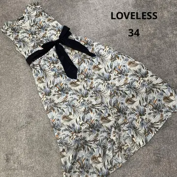 LOVELESS 꽃무늬 슬리브리스 롱 원피스 34