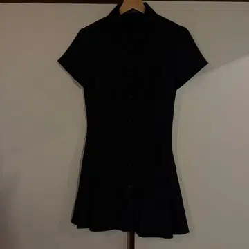 [ ZARA ] 블랙 반팔 미니 원피스