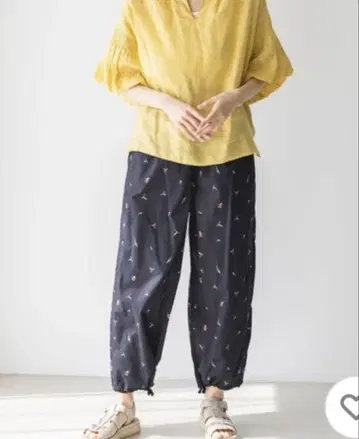 니코앤드 드라이 루이지 패턴 팬츠