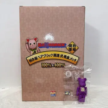 BE@RBRICK 마네키네코 초복 복숭아 금 도금 100% & 400%