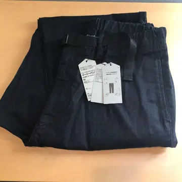 무지 라보 스트레치 라이트 온스 데님 이지 팬츠 무인양품 M 미사용