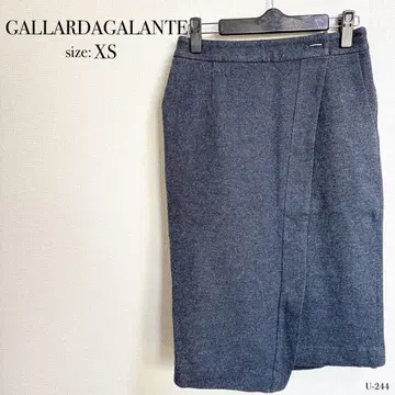 GALLARDAGALANTE 타이트 스커트 XS 사이즈 네이비 울