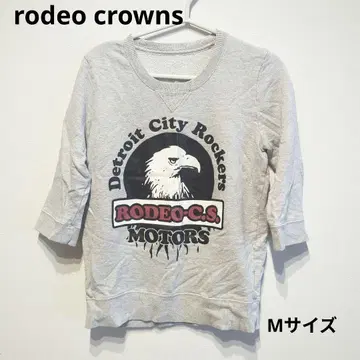 rodeo crowns 그레이 7부 소매 트레이닝복 M 사이즈