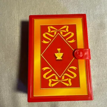 헤이세이 레트로 내일의 나쟈 색칠놀이 빨간색 리본 디자인 박스