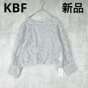 새상품 KBF 오간자 꽃 시어 블라우스 가디건 그레이 봄/여름/가을