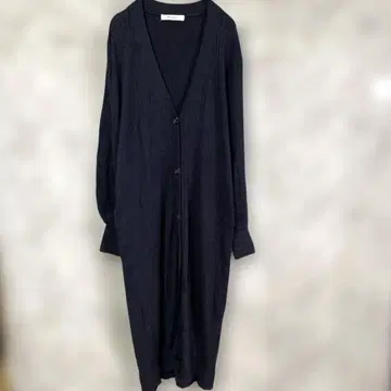 10484 MOUSSY 마우지 롱 니트 가디건 네이비 구제 의류