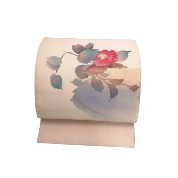나고야 오비 작가 작품 수제작 모란 꽃 무늬 이마요우색 KO-1232