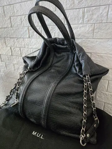 MUL 라스트 토트 M 빈티지 블랙 미사용 새상품