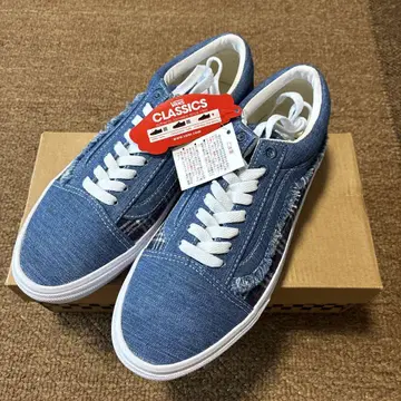 VANS 스니커즈 데님, 체크 무늬 사이즈 25cm