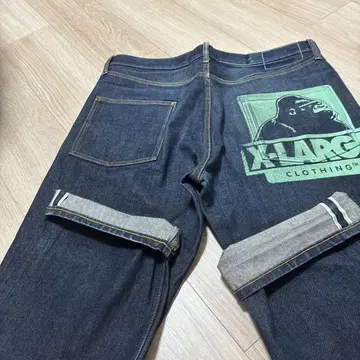 X-LARGE 고릴라 프린트 데님 팬츠 34 사이즈