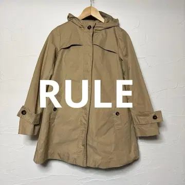 RULE 후드 미들 코트/베이지