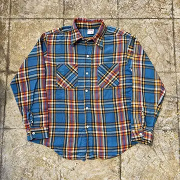 레어 BIG MAC 70s 체크 셔츠 L 플란넬 셔츠 JCPenney