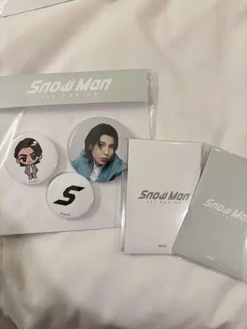 SnowMan 한국 라울 팝업 트레이딩 카드 캔 배지 스티커 한정판