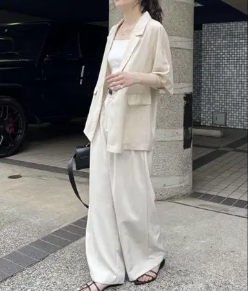 [ 완판템 ] CAPRICIEUX LE'MAGE 테일러드 자켓 아이보리