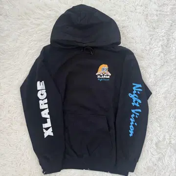 XLARGE Night Vision 블랙 후드티