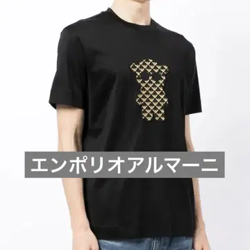 EMPORIO ARMANI 블랙 T셔츠 6K1TM4 1JUVA