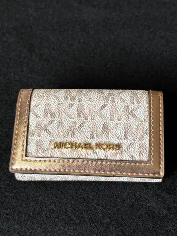 MICHAEL KORS 키케이스 베이지/골드