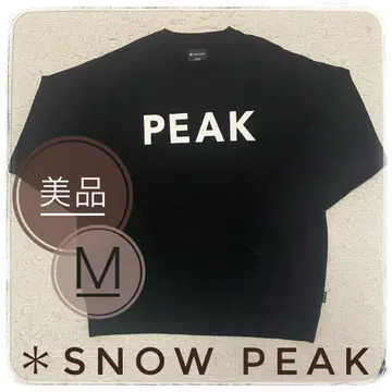 SNOW PEAK x relume 맨투맨 블랙