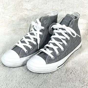 거의 미사용 [ CONVERSE ] 올스타 글렌체크 하이컷 스니커즈