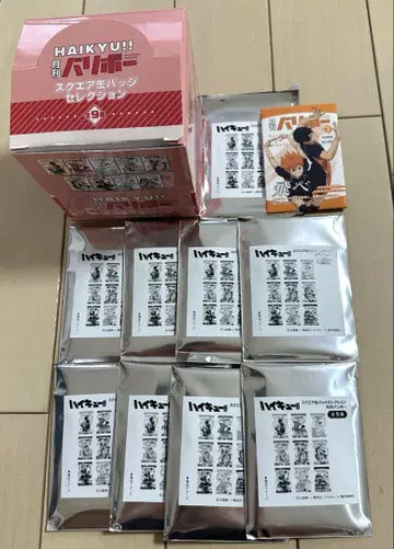 하이큐!! 월간 발리볼 스퀘어 캔뱃지 9개