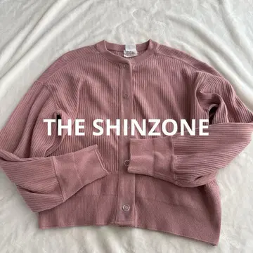 THE SHINZONE 신존 케이프린 가디건 핑크 버튼