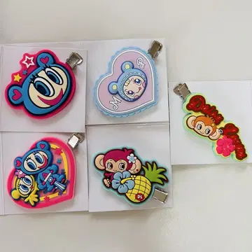 나루미야 캐릭터즈 러버 클립 5개 세트