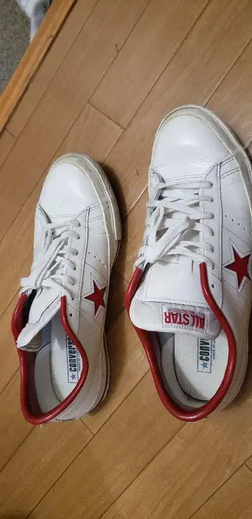 CONVERSE 원스타 화이트/레드 스니커즈