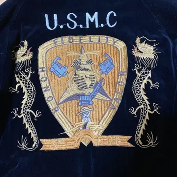 레어 스카잔 리버서블 USMC 빈티지