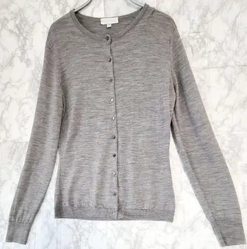 [새상품급] JOHN SMEDLEY 크루넥 가디건 그레이 M