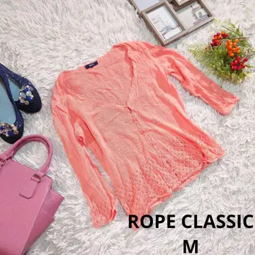 ROPE CLASSIC 겉옷 볼레로 (M) 살몬 핑크/7부 소매