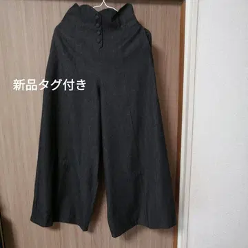 택 포함 새상품 어나더 앙제 블랙 데님 팬츠